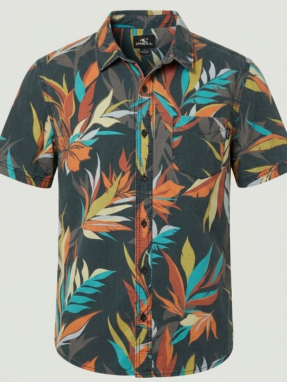 O'NEILL Men’s Tropical Floral Button-Up Shirt – Size Small